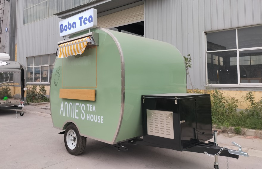 small mobile bubble tea trailer for sale